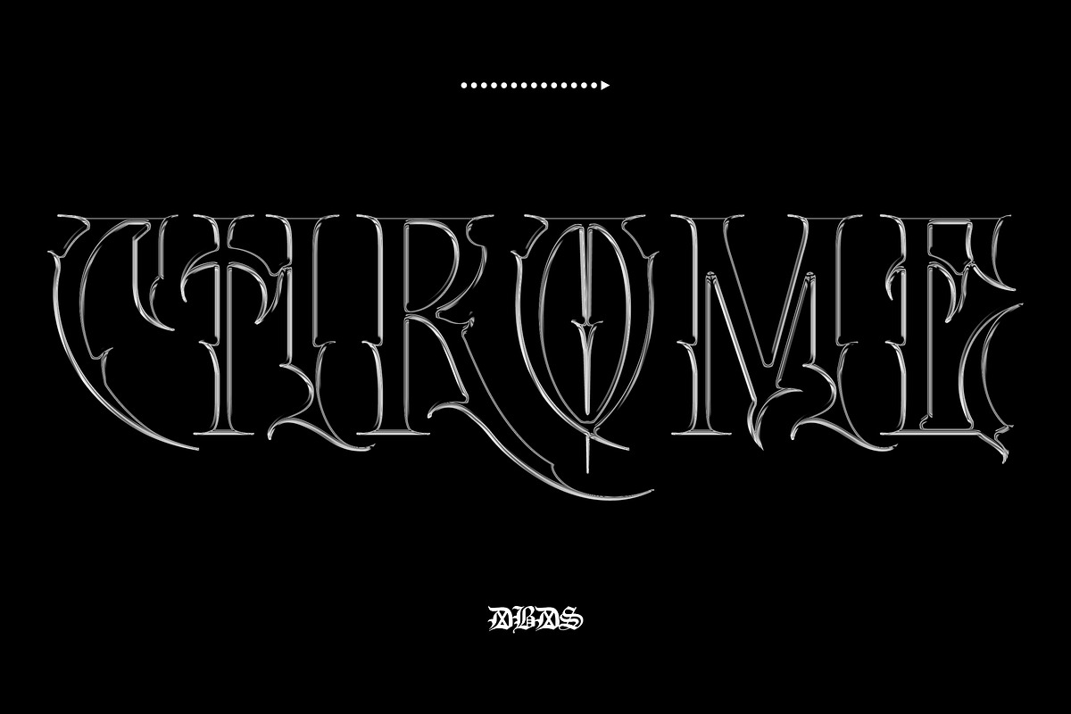 Chrome Metal Text Styles, a Layer Style Add-On by dbdslondon (Photo 6 of 6)