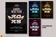 New Year Party Flyer Template, a Flyer Template by Satgur Graphic Design (Thumbnail 2 of 3)
