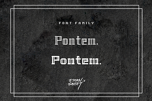 Pontem family (5 style) - *50% off, a Font by ethanissweet