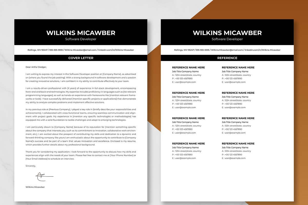 Software Developer Resume Template, a Resume Template by ResumeInventor (Photo 4 of 9)