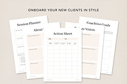 Coaching Client Intake Sheets Canva, a Brochure Template by DeeBeeDesign (Thumbnail 4 of 10)