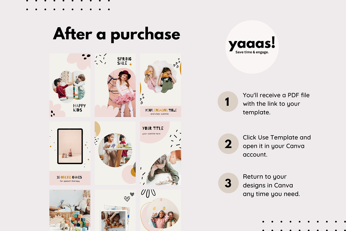Kids Pinterest templates Canva, a Social Media Template by Yaaas Design (Photo 12 of 16)