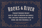 Bourbon House font + Vintage Frames, a Serif Font by Andrey Sharonov (Thumbnail 3 of 12)