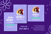 Flower Party Canva Invitation, a Design Template by TemplateCastleStore (Thumbnail 5 of 5)