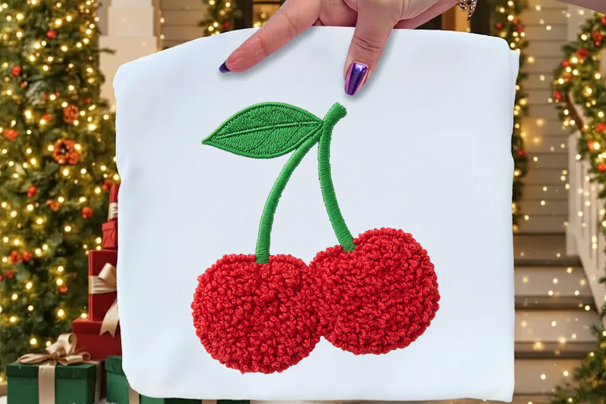 Faux Crochet Valentines Day Cherry, an Illustration by Craft Nest (Photo 2 of 5)