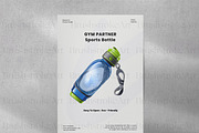 Water Bottle Clipart, Vintage Bottle, an Object Illustration by BrushstrokeArtGB (Thumbnail 9 of 9)