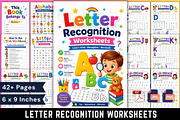 Letter Recognition Worksheets, a Stationery Template by Designmela01 (Thumbnail 1 of 6)