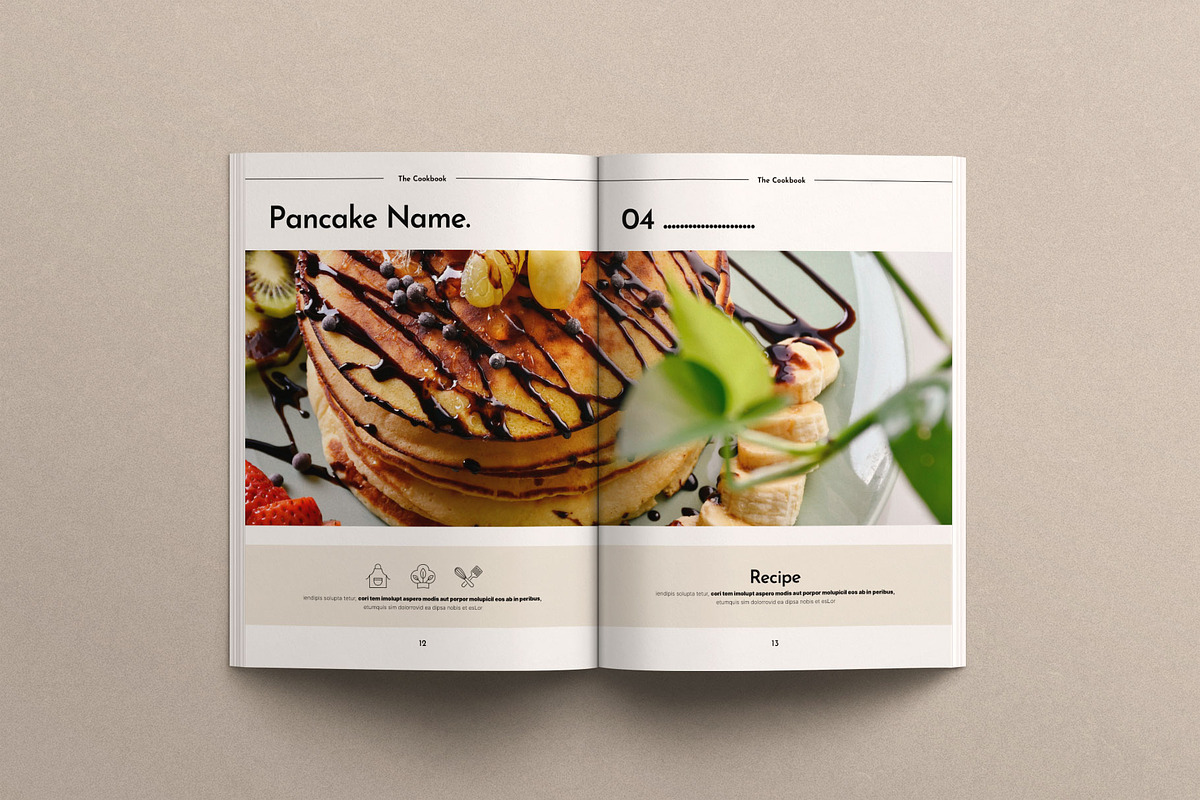 Cookbook Magazine Template, a Magazine Template by Creative-Work (Photo 4 of 8)