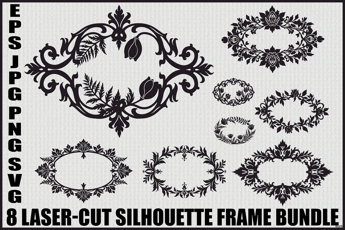 Vintage Ornate Frame Bundle, an Illustration by jahid234 (Photo 1 of 9)