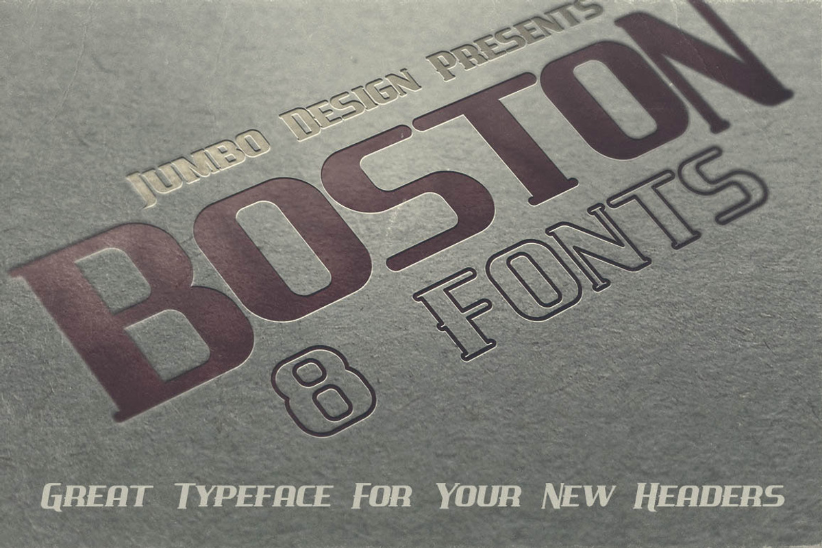 Boston - Vintage Style Font preview 4