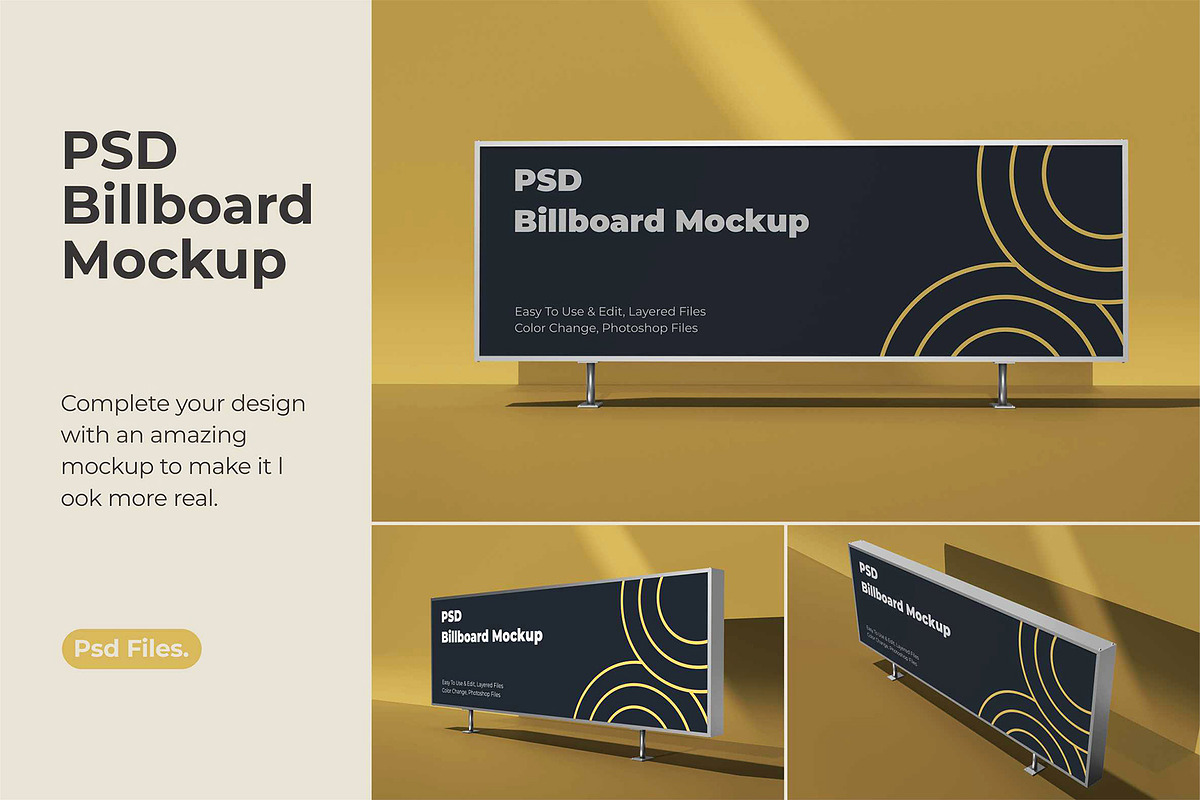 Billboard Mockup, an Advertising Mockup by Partikusi Design (Photo 1 of 4)