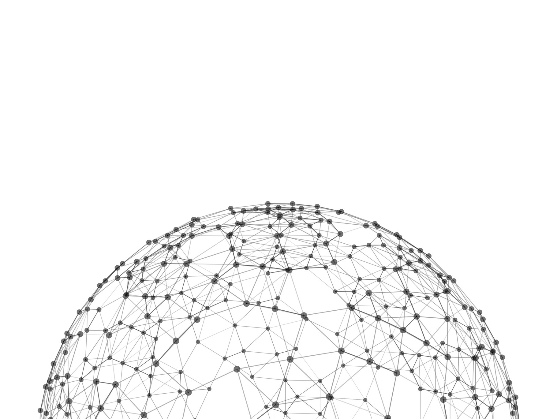 Sphere with network connection lines, a Technology Illustration by Tampatra