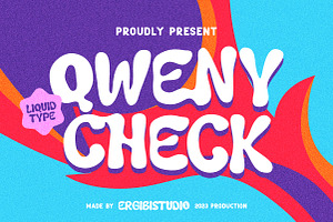 Qweny Check - Liquid Type, a Symbol Font by ErgibiStudio