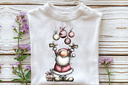 Quirky Whimsical Santa Clipart, an Illustration by CraftArtStudio (Thumbnail 5 of 6)