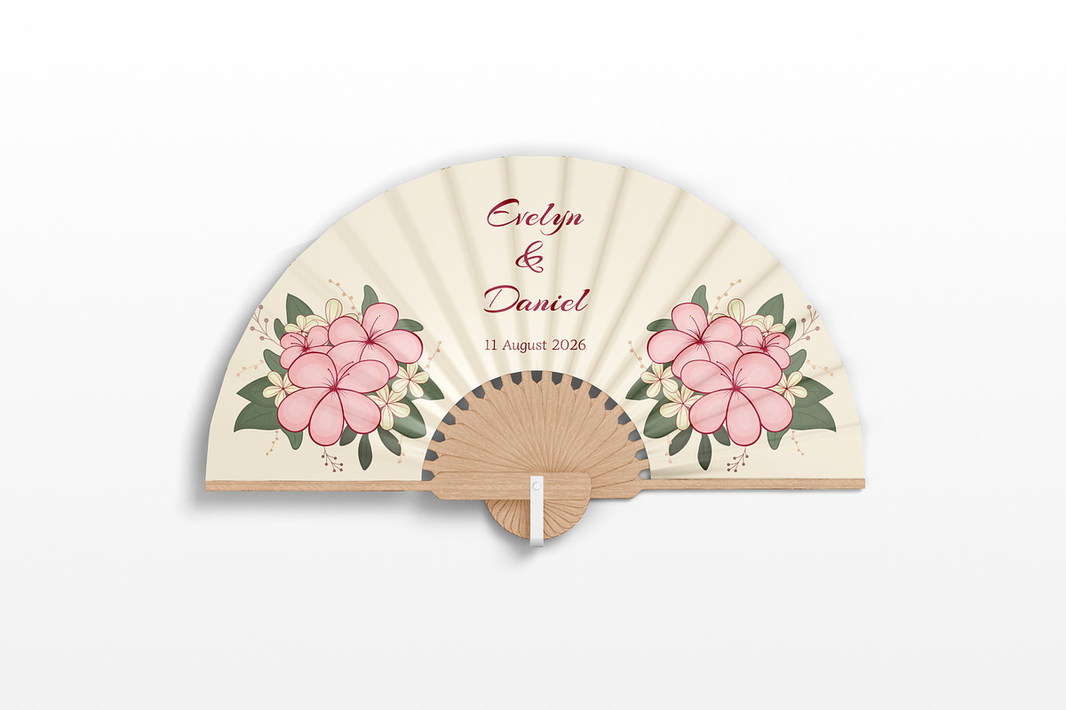 Hand Fan Mockup, a Product Mockup by SLAB! Design (Photo 3 of 6)