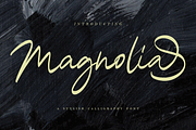Magnolia Calligraphy Font, a Script Font by Megi Satyo Widodo (Thumbnail 1 of 15)