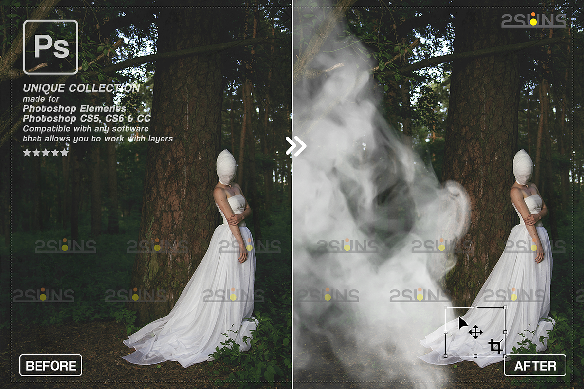 White smoke photo overlay, Fog, an Object Graphic by 2SUNS (Photo 6 of 9)