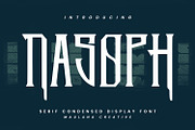 Nasoph Serif Condensed Display Font, a Serif Font by Maulana Creative (Thumbnail 1 of 7)