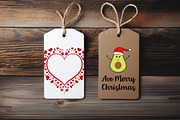2 gift tags price xmas tab two mock, a Stationery Template by Leo Flo Mockups (Thumbnail 2 of 2)