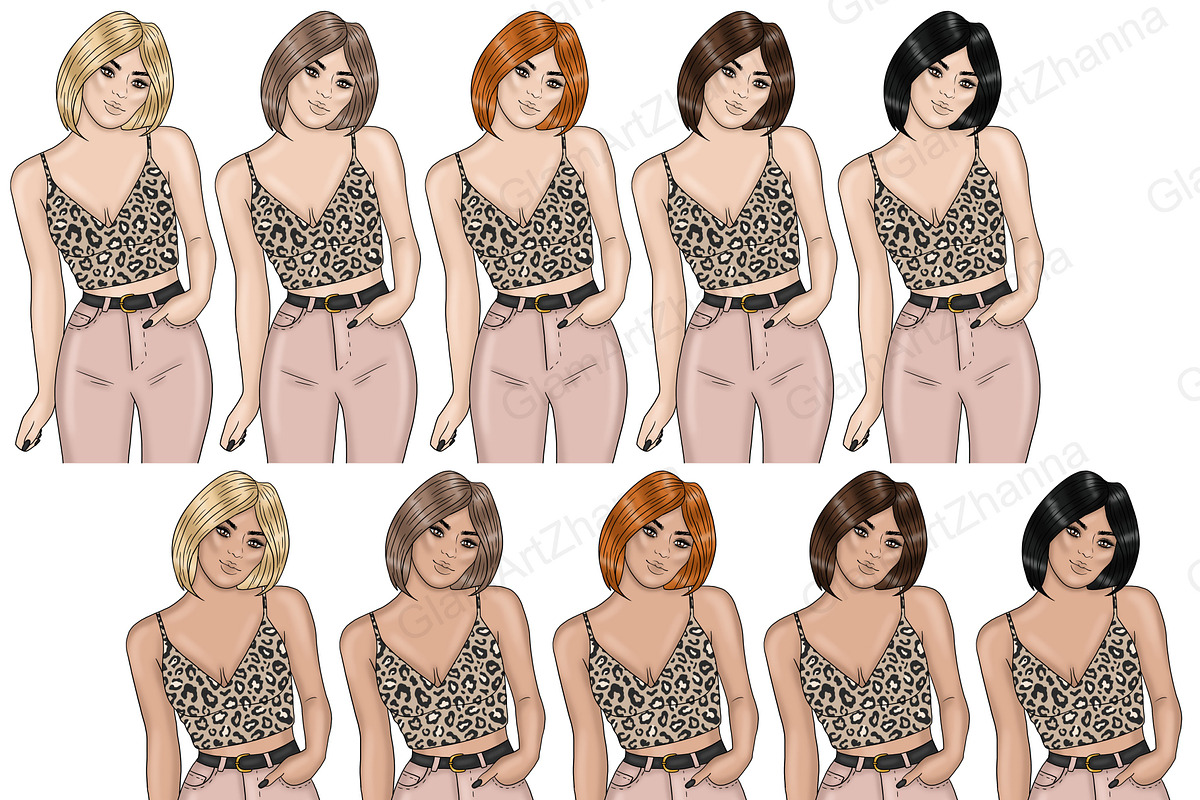 Self Love Girl Clipart, a Person Illustration by GlamArtZhanna (Photo 3 of 5)