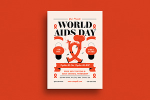 World Aids Day Event Flyer, a Flyer Template by Guuver