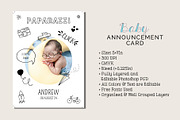 Baby Announcement Card, a Card Template by Cyrah's Collection (Thumbnail 1 of 3)