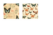 Vintage Butterflies Seamless Pattern, a Pattern Graphic by Gloria Designed It (Thumbnail 4 of 5)