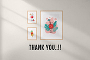 Summer Beach Wall Art Set, a Wallpaper Graphic by Helospace (Thumbnail 10 of 10)