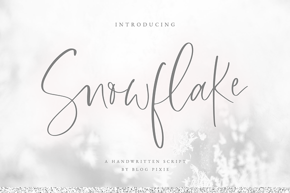 Snowflake Script Font preview 8
