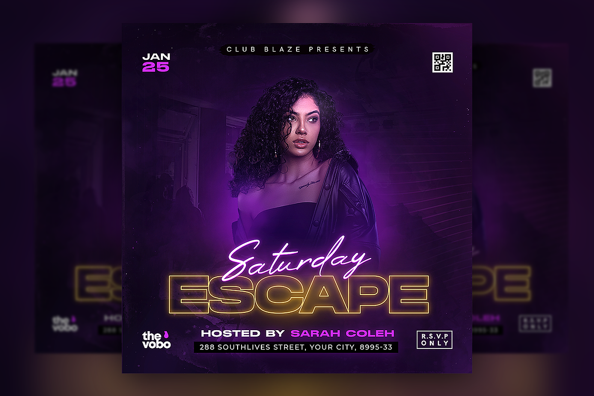 Party Flyer Template, a Flyer Template by FLYERHIVE (Photo 1 of 3)