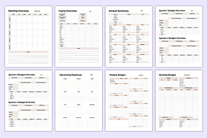 2025 Finance Planner Canva Template