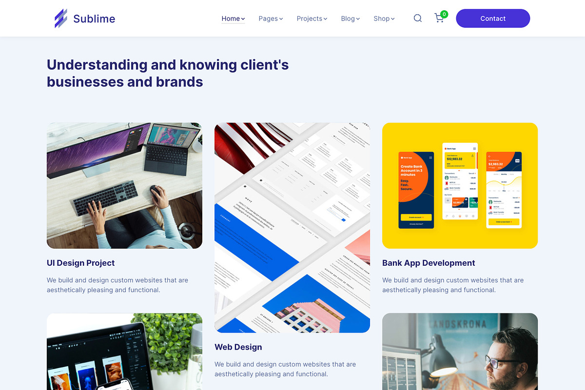 CreativeMultipurpose WordPress Theme, a WordPress Template by UInstrument (Photo 8 of 10)