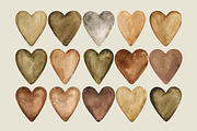 Watercolor heart cliparts & patterns, an Object Graphic by Naty Art (Thumbnail 9 of 24)