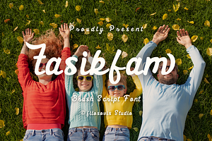 Tasikfam | Brush Script Font, a Script Font by filosovis