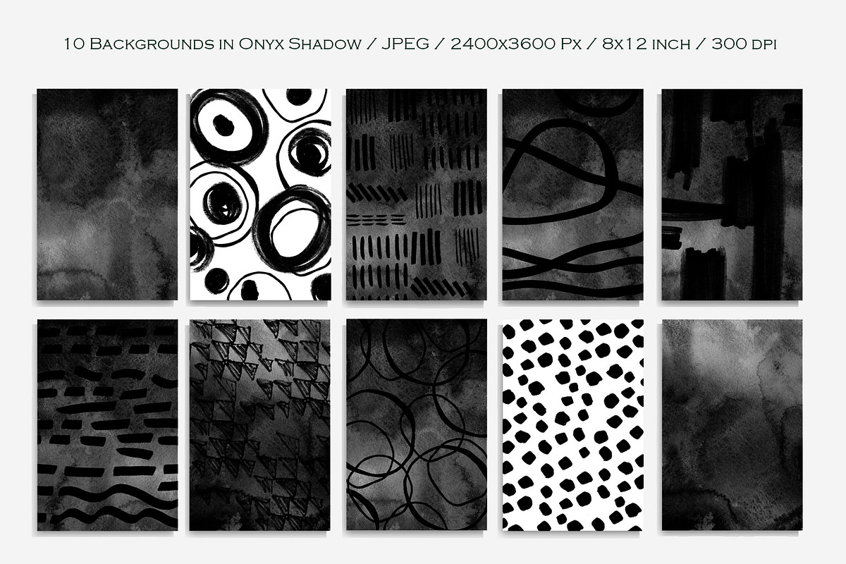 Onyx Shadow Black Watercolor, a Texture Graphic by FineArt (Photo 2 of 11)