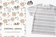Christmas Animals, a Pattern Graphic by AnnieArt (Thumbnail 1 of 5)