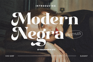 Modern Negra - Social Media Typeface