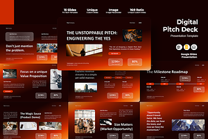 Digital Pitch Deck - Google Slides, a Presentation Template by Iqsiart Studio