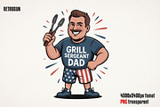 4th of July Father’s Day PNG Bundle, an Object Graphic by GlitterCraft (Thumbnail 20 of 61)