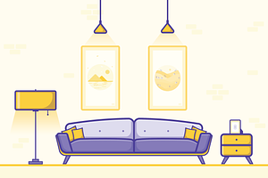 Living Room Illustration
