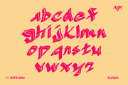 Zumpa Sharp Raw Edgy Display Font, a Handwritten Font by ArtiXLabs (Thumbnail 8 of 10)