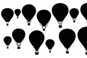 hot air balloon silhouettes, an Illustration by Amazin_art (Thumbnail 31 of 31)