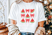 Coquette Watermelon Bows Summer PNG, an Illustration by Sublimation Artist (Thumbnail 4 of 9)