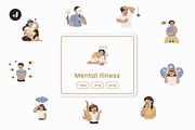 Mental Illness Illustration, an Object Graphic by Jump Studio (Thumbnail 1 of 12)