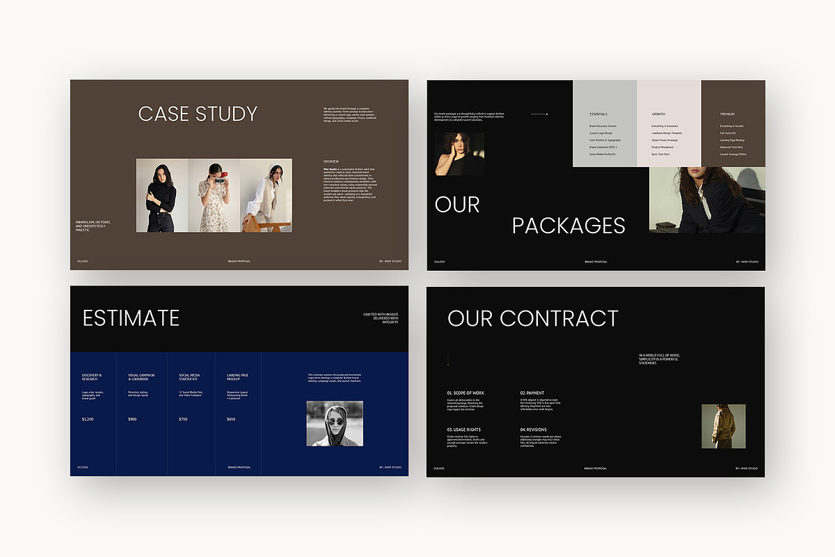 Wier : Minimal Design Google Slides, a Presentation Template by Punkl Camp (Photo 13 of 16)
