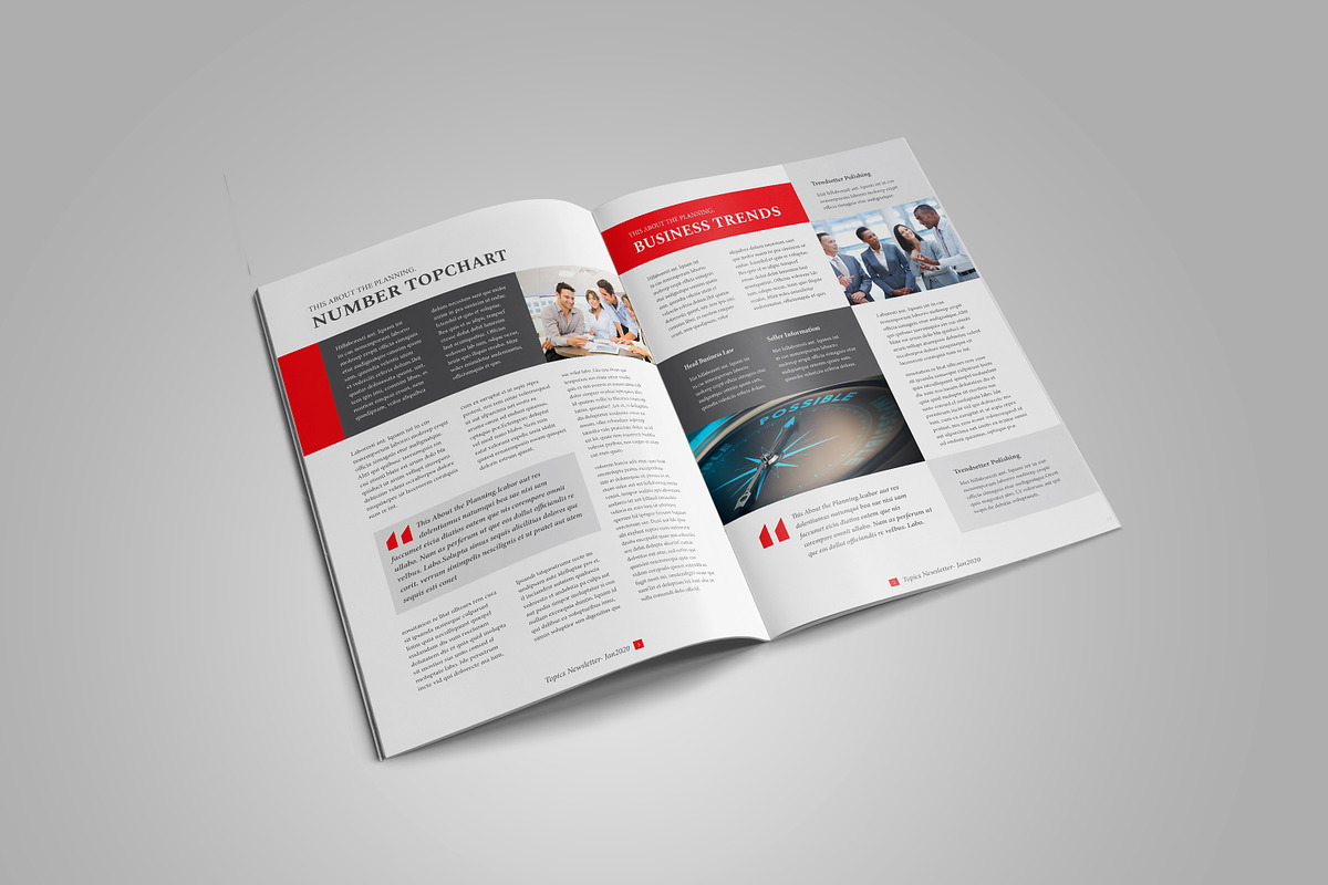 Business Newsletter Template Design, a Brochure Template by Layout Design (Photo 2 of 5)