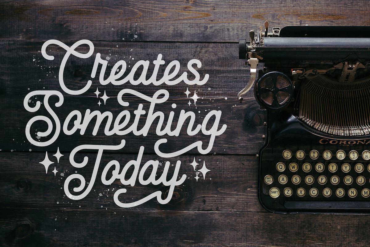 Anelka Fambuya - Monoline Retro Font, a Script Font by StringLabs (Photo 10 of 14)