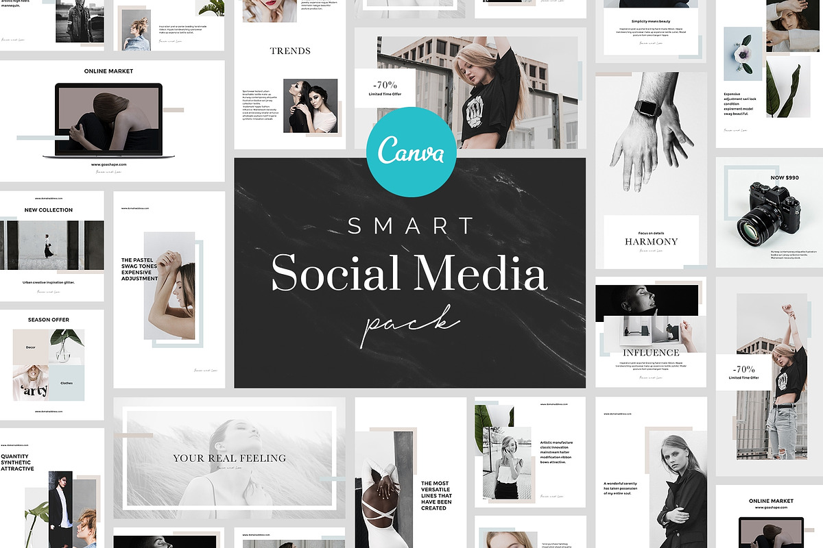 Canva budle with social media kits, a Social Media Template by Goashape Studio (Photo 9 of 13)