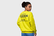 Women’s Sweater Mockup Template, a Hoody Mockup by graphypix (Thumbnail 1 of 4)