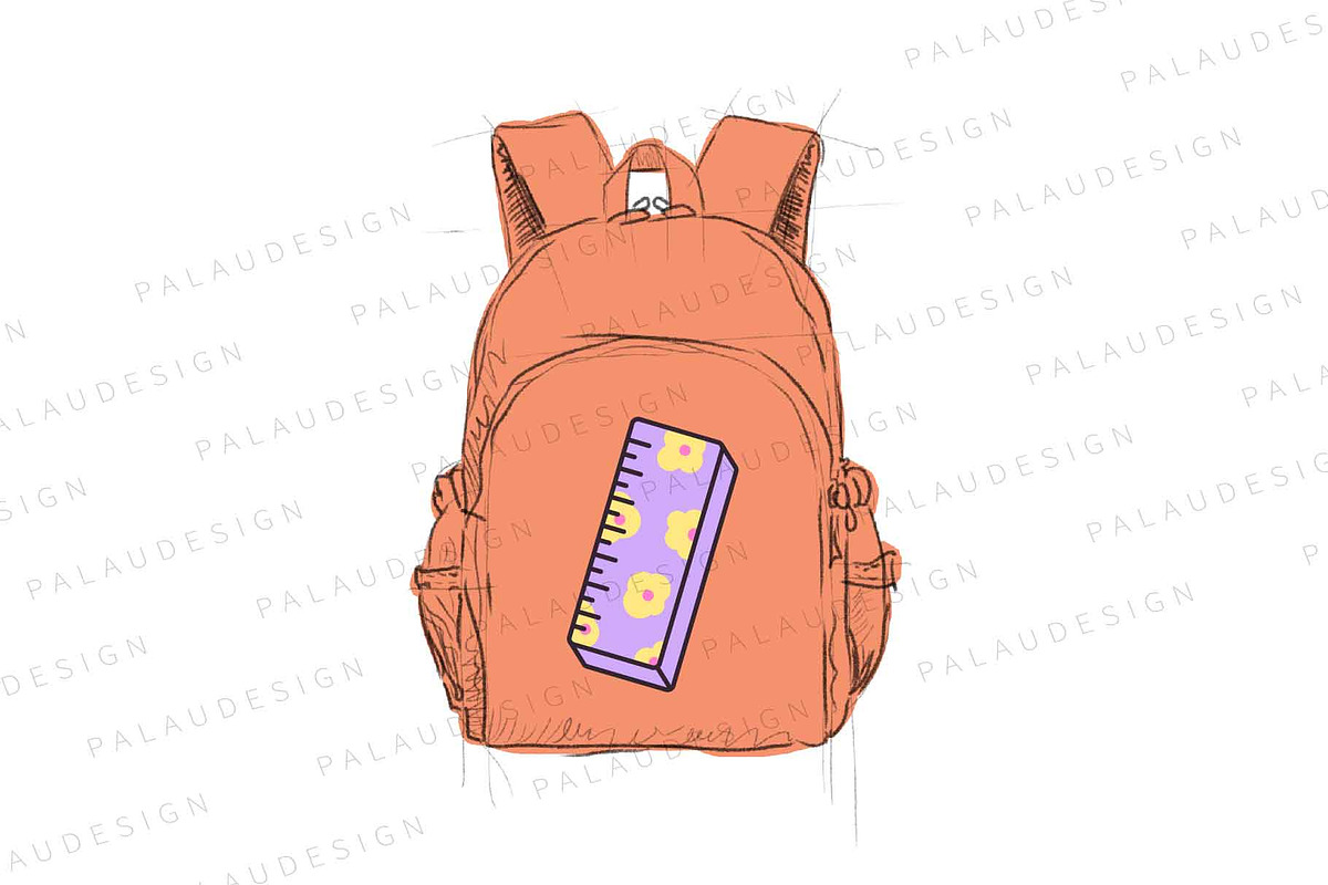 Cute Kawaii Rulers School, an Education Illustration by Palau (Photo 2 of 12)